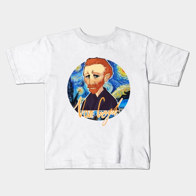 van gogh Kids T-Shirt by PurryMuch6